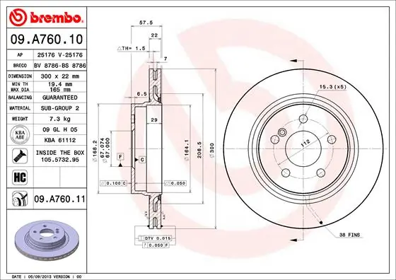 09A76011 Brembo