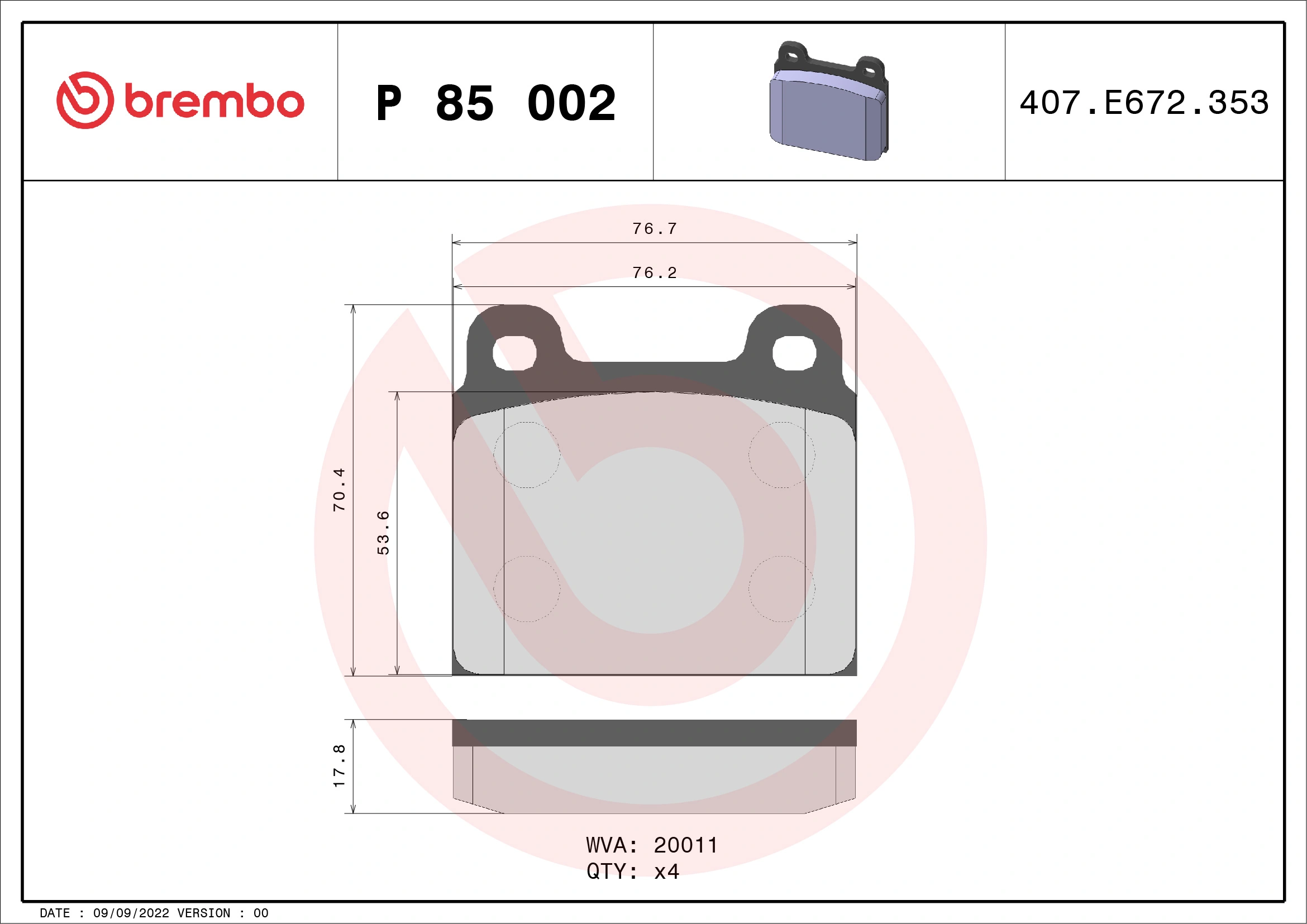 P85002 Brembo