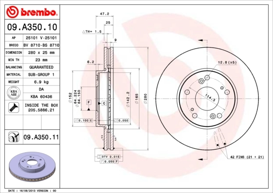 09A35011 Brembo