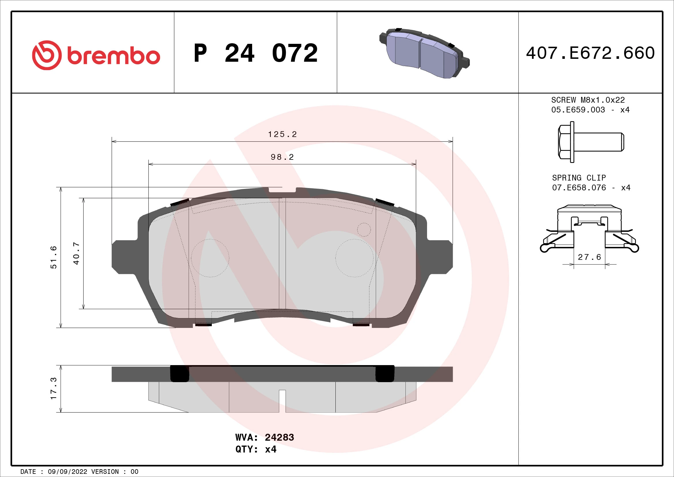 P24072 Brembo