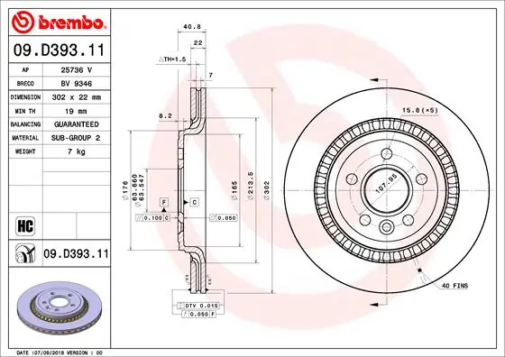 09D39311 Brembo