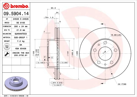 09590414 Brembo