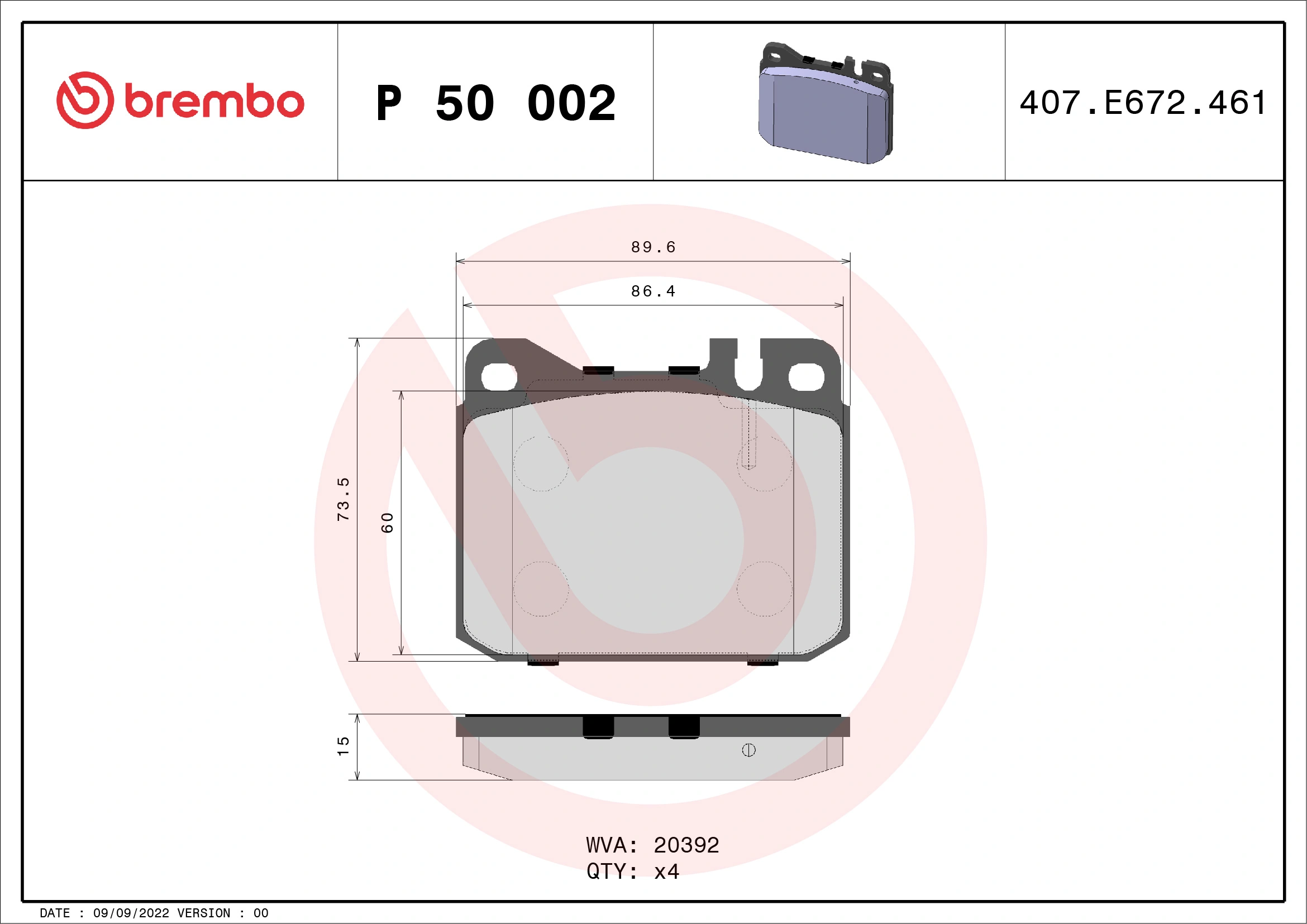P50002 Brembo