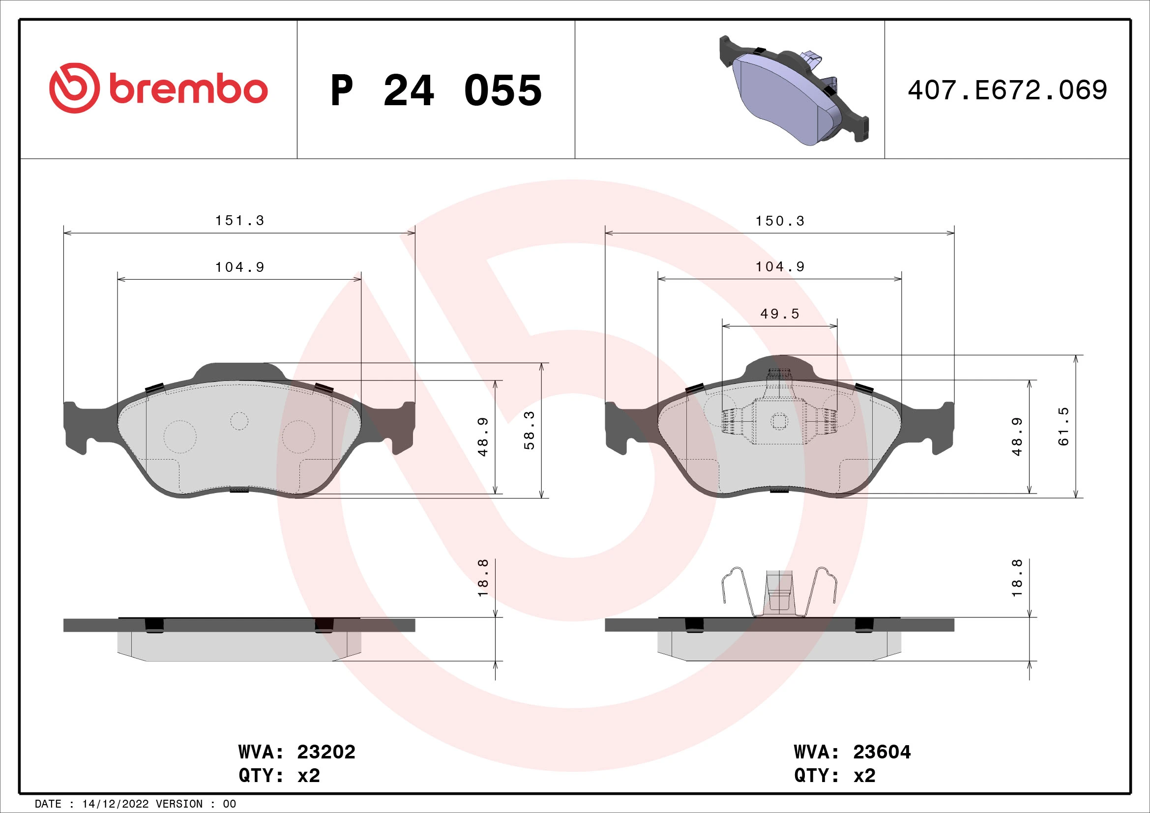 P24055 Brembo