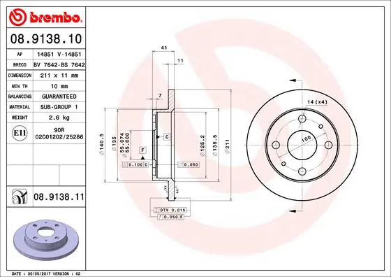 08913810 Brembo