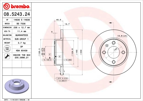 08524324 Brembo