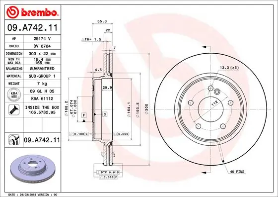 09A74211 Brembo