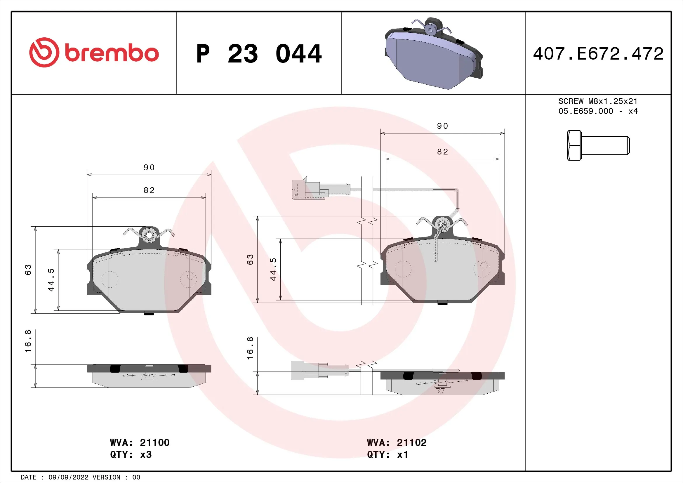 P23044 Brembo