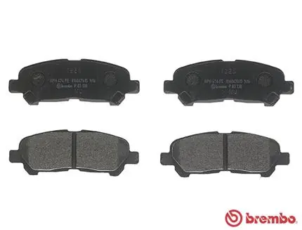 P83138 Brembo Okładziny (klocki) do hamulców tarczowych tylne