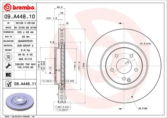 09A44811 Brembo