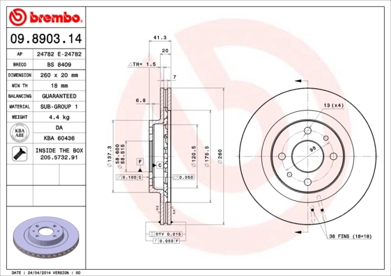 09890314 Brembo