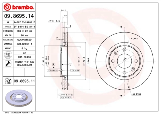 09869514 Brembo