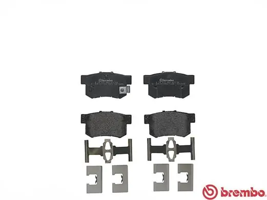 P79027 Brembo Okładziny (klocki) do hamulców tarczowych tylne