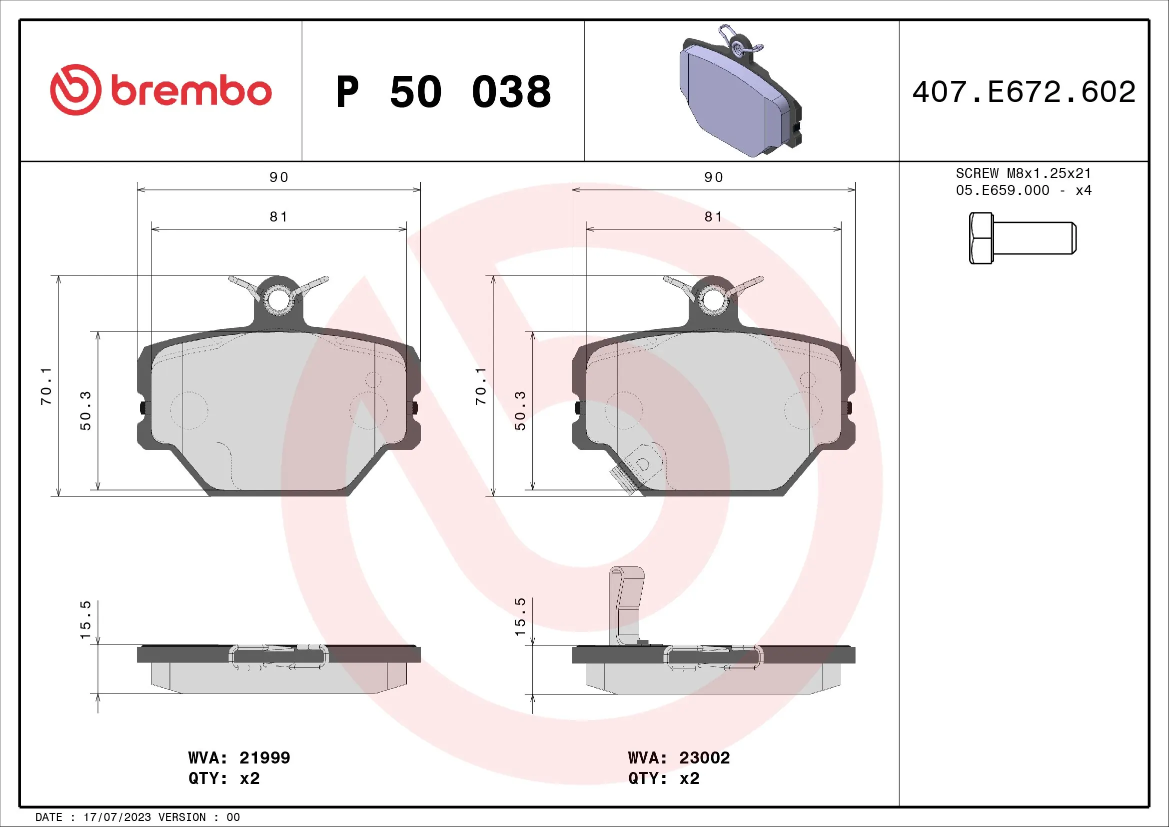 P50038 Brembo