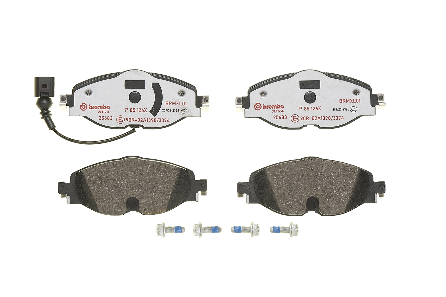 P85126X Brembo Klocki hamulcowe przednie tarczowe