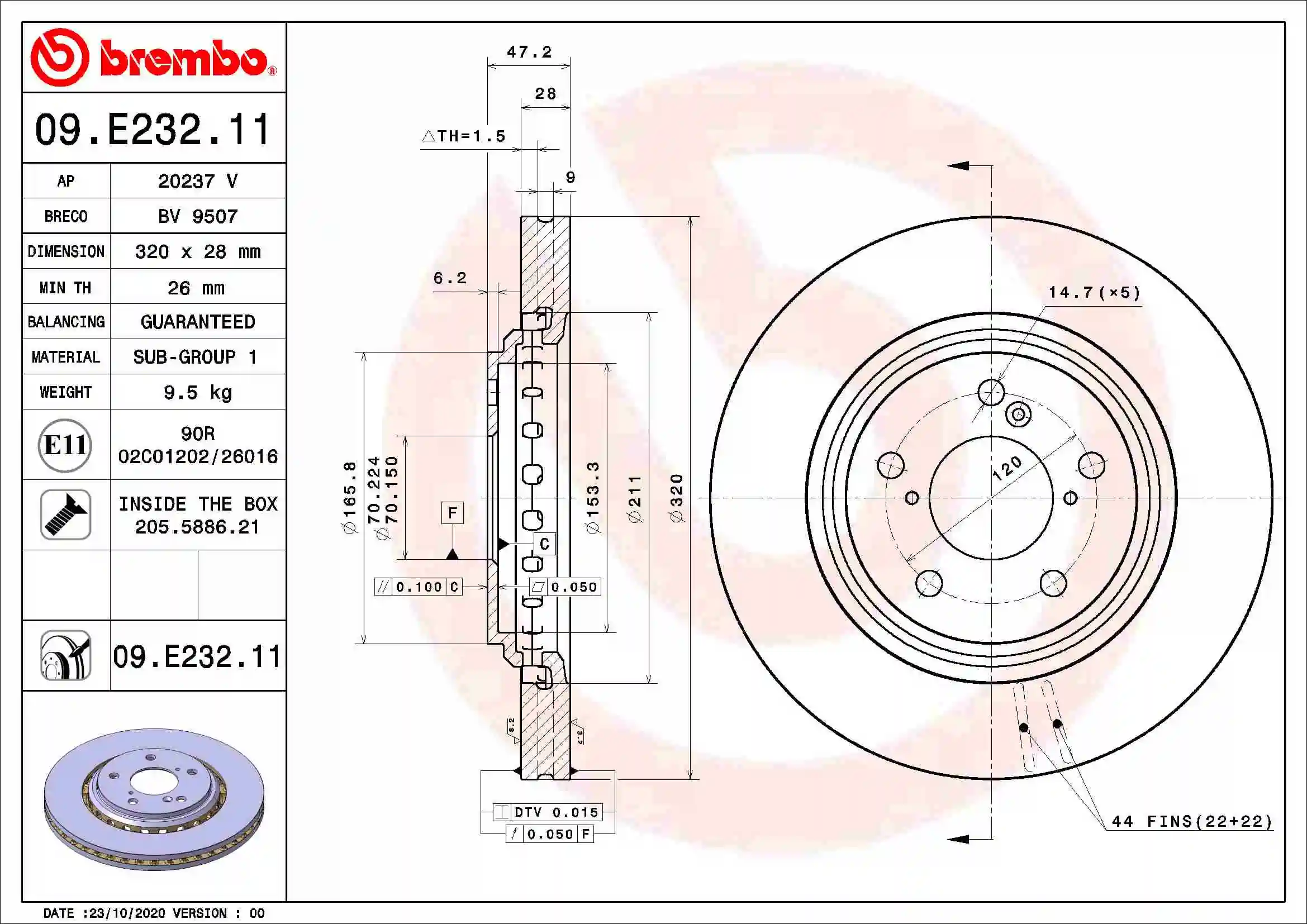 09E23211 Brembo