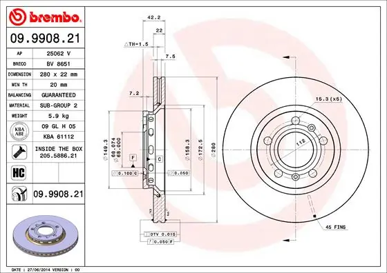 09990821 Brembo