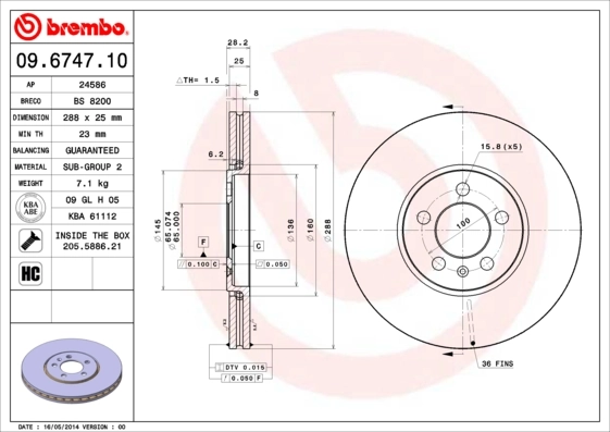 09674710 Brembo