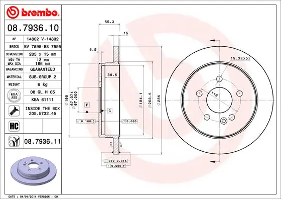 08793611 Brembo
