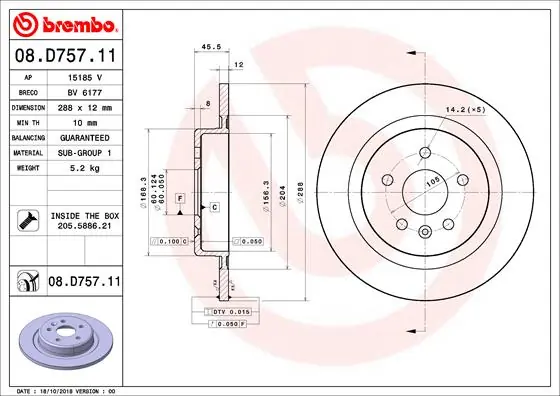 08D75711 Brembo