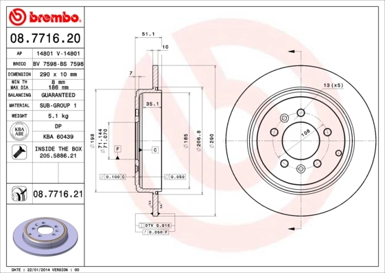 08771621 Brembo