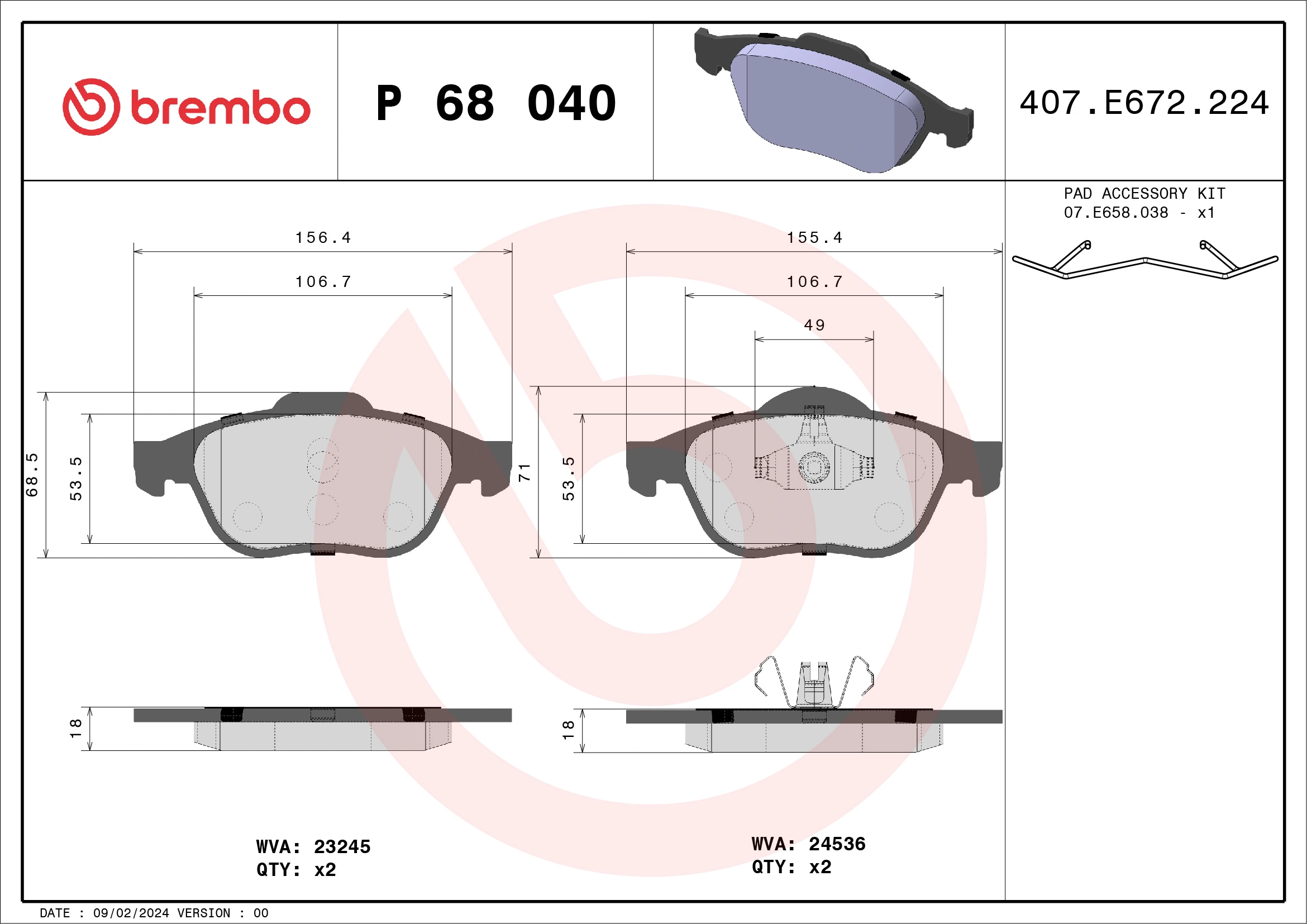 P68040 Brembo