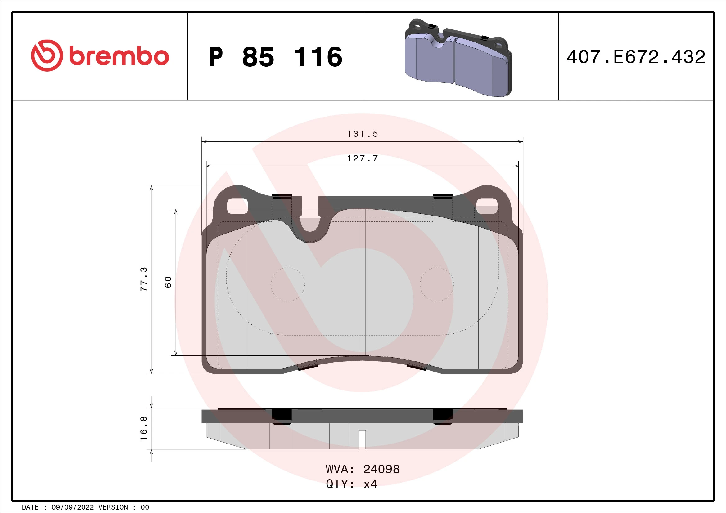 P85116 Brembo