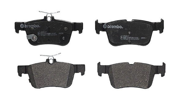 P24217 Brembo Okładziny (klocki) do hamulców tarczowych tylne