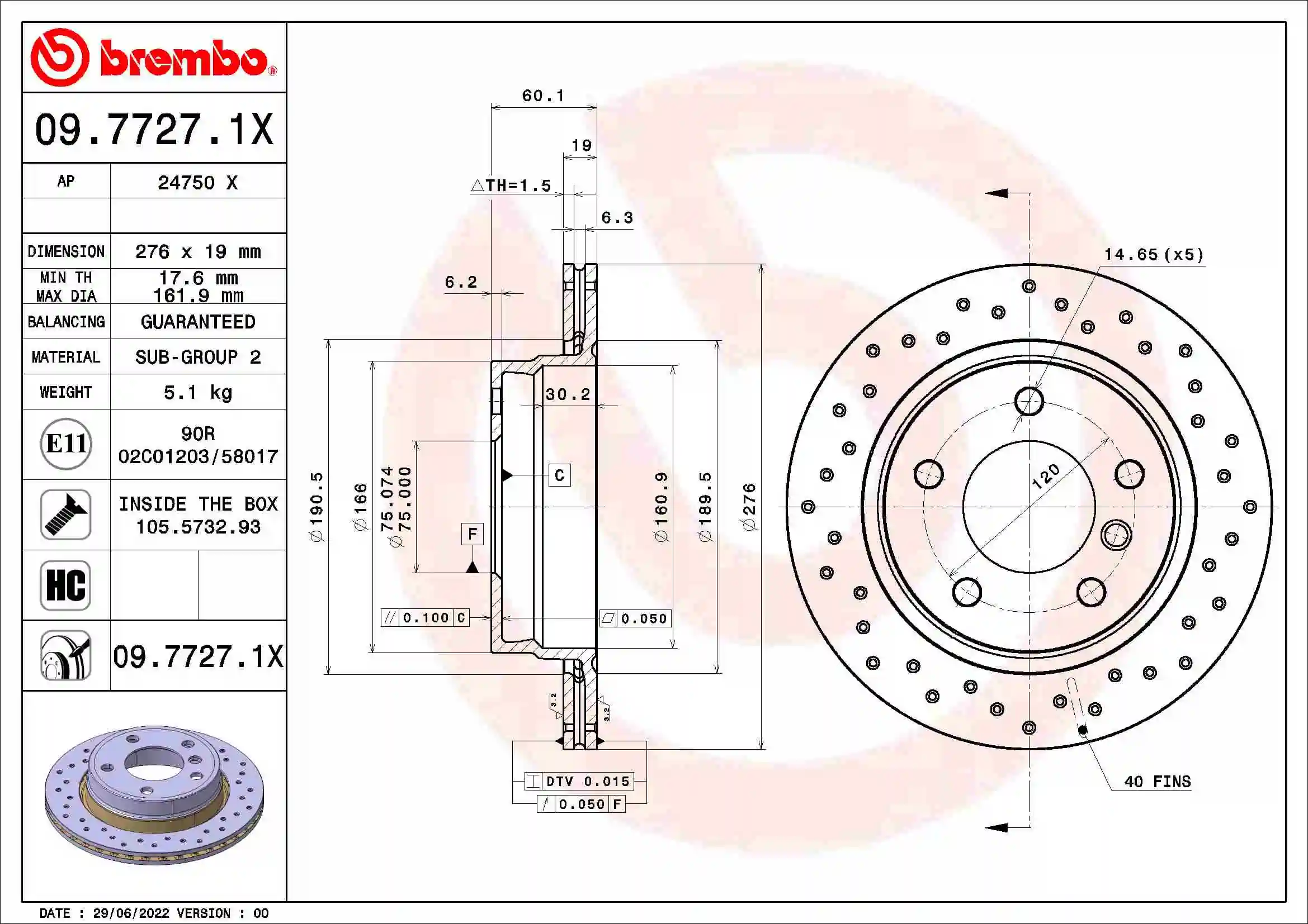 0977271X Brembo