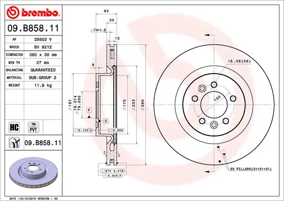 09B85811 Brembo