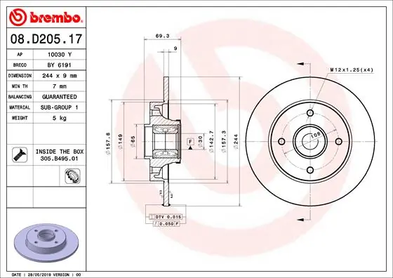 08D20517 Brembo