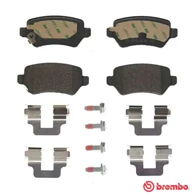 P59038 Brembo Okładziny (klocki) do hamulców tarczowych tylne