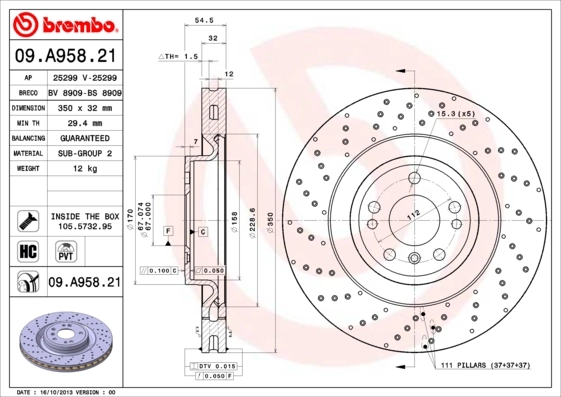 09A95821 Brembo