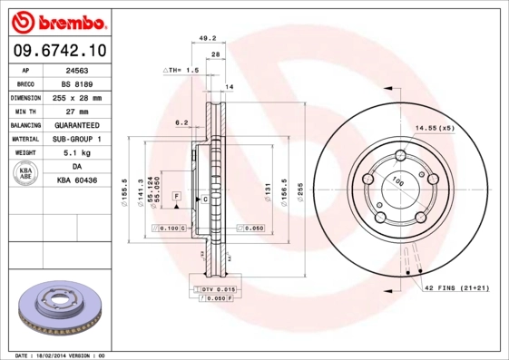09674210 Brembo