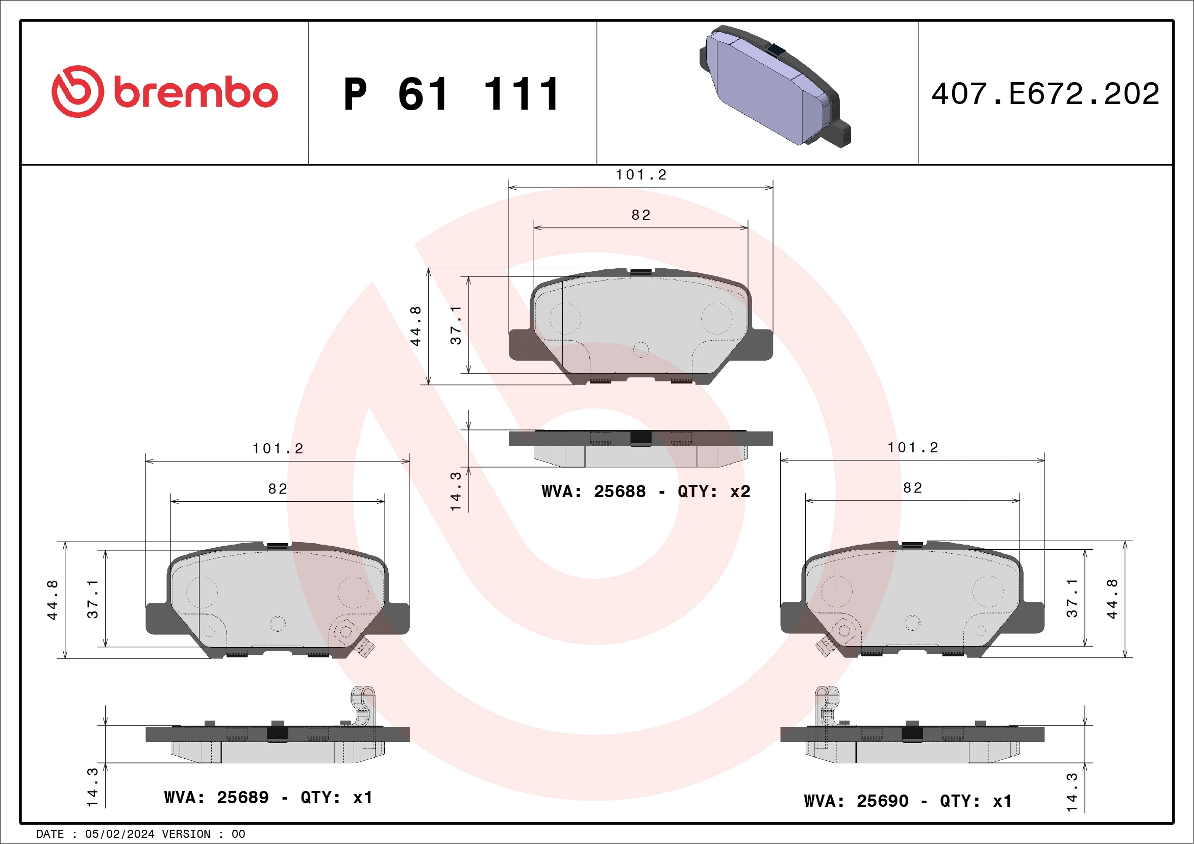 P61111 Brembo