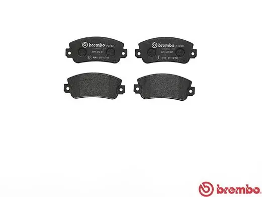 P23021 Brembo Klocki hamulcowe przednie tarczowe