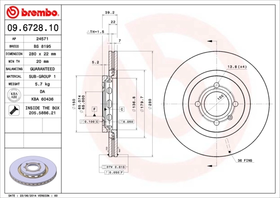 09672810 Brembo