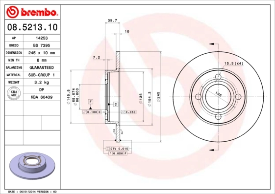 08521310 Brembo