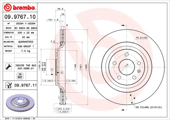 09976711 Brembo