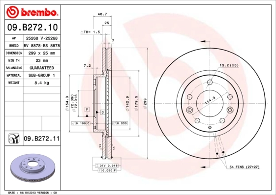 09B27210 Brembo