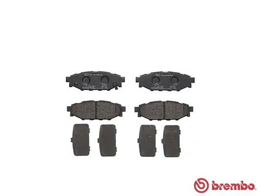 P78020 Brembo Okładziny (klocki) do hamulców tarczowych tylne