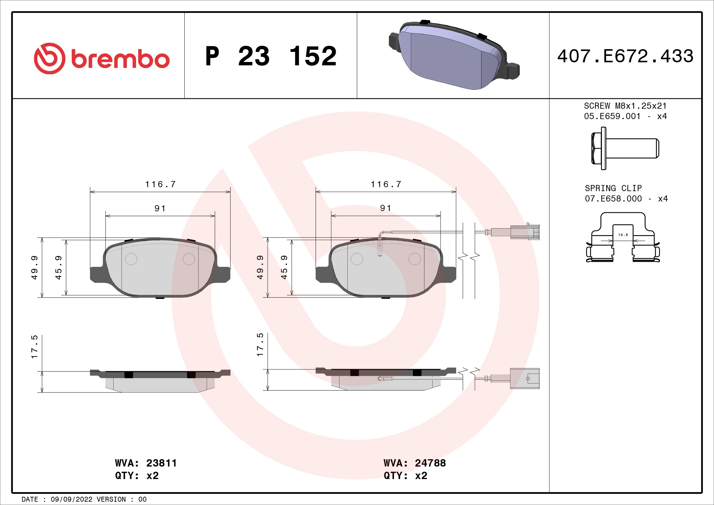 P23152 Brembo