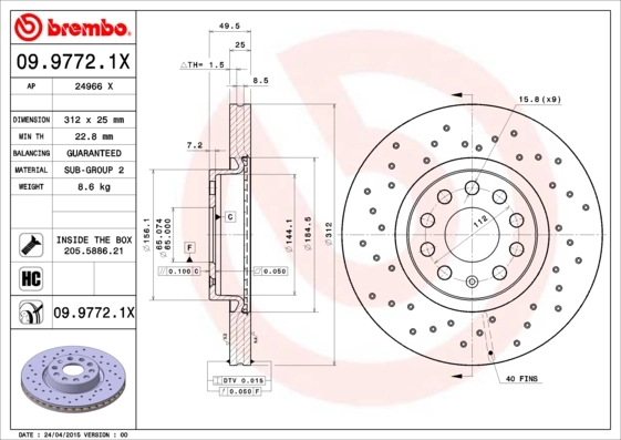 0997721X Brembo