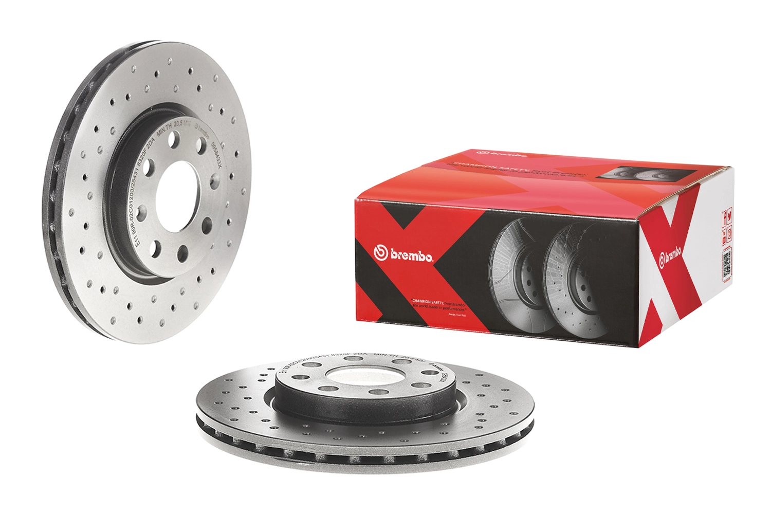 0958433X Brembo Tarcza hamulcowa przednia