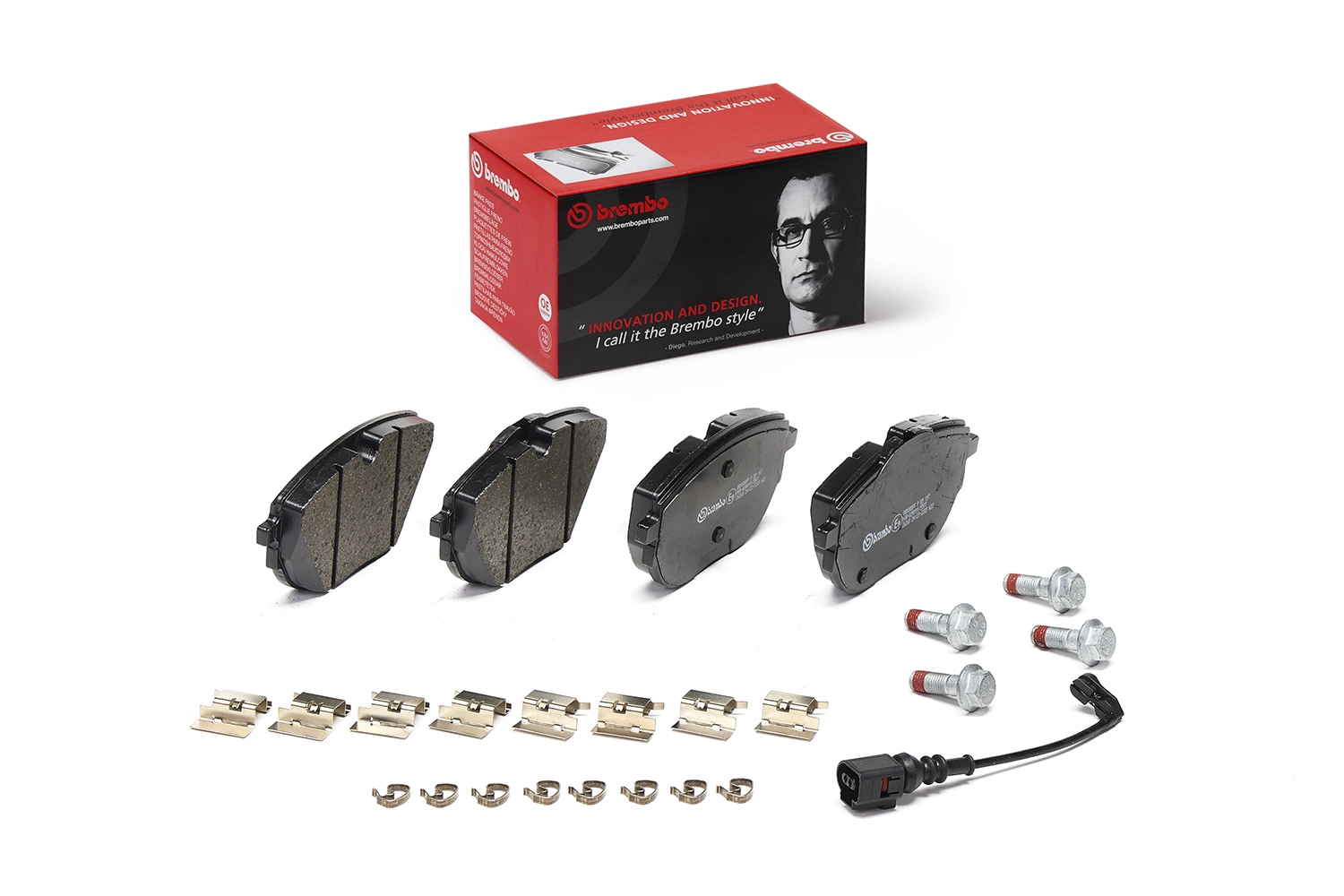 P85187 Brembo Klocki hamulcowe przednie tarczowe