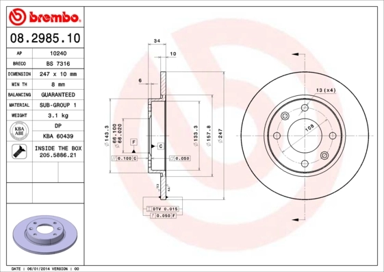 08298510 Brembo