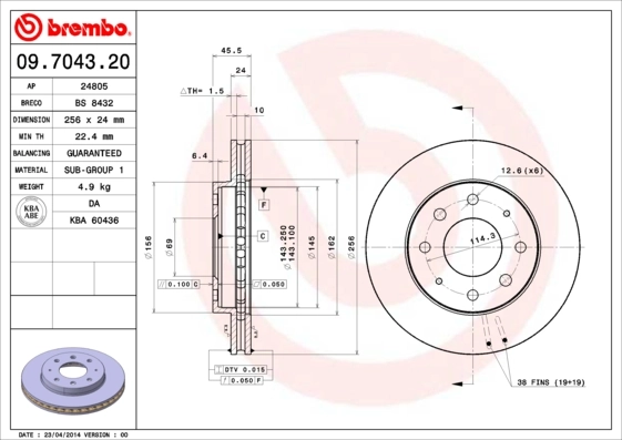 09704320 Brembo