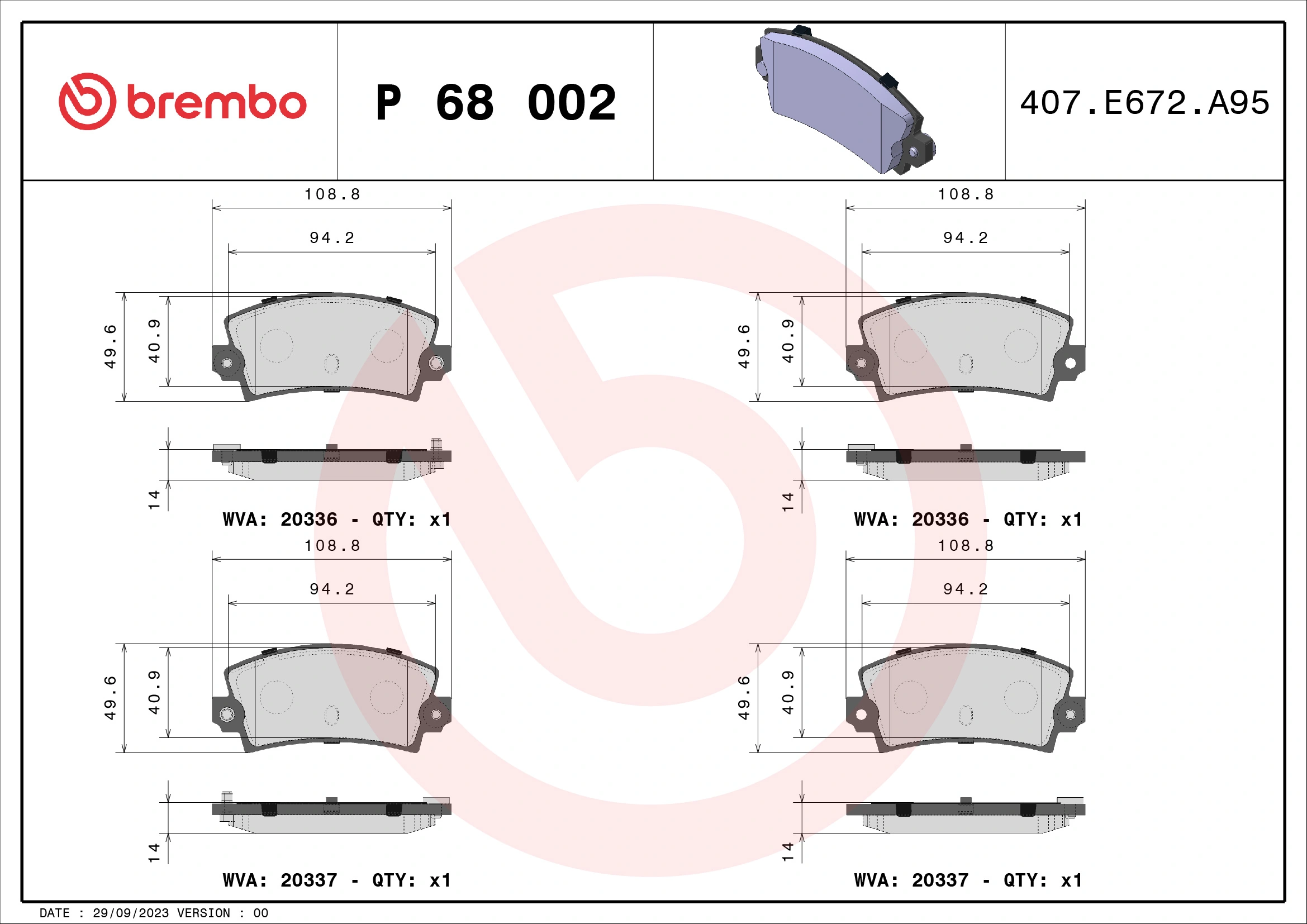 P68002 Brembo