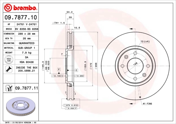 09787711 Brembo