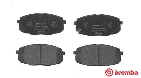 P30034 Brembo Klocki hamulcowe przednie tarczowe